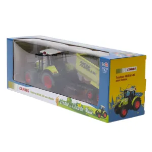 Tracteur avec benne agricole