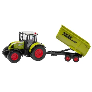 Tracteur avec benne agricole