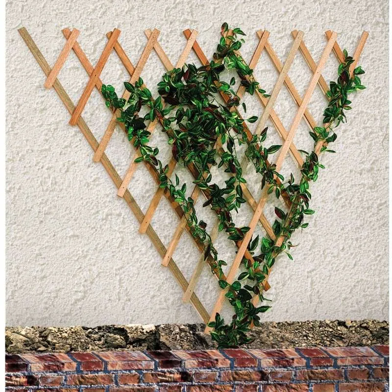 Treillis en bois naturel