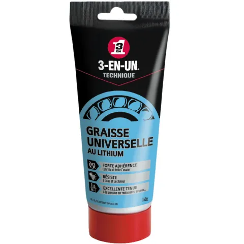 Tube de graisse universelle lithium 3 en 1