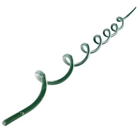 Lot 5 tuteurs spirales en acier vert (1,8m) Werkapro 