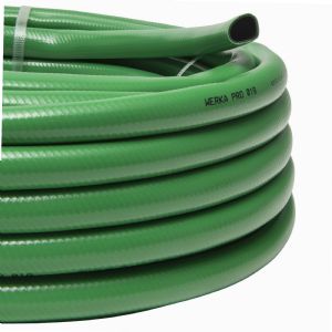 WERKA PRO Tuyau D'Arrosage Guipé Vert 15 Mm × 20 M – 3 Couches Renforcées – Anti-UV, Anti-Algues, 21 Bars