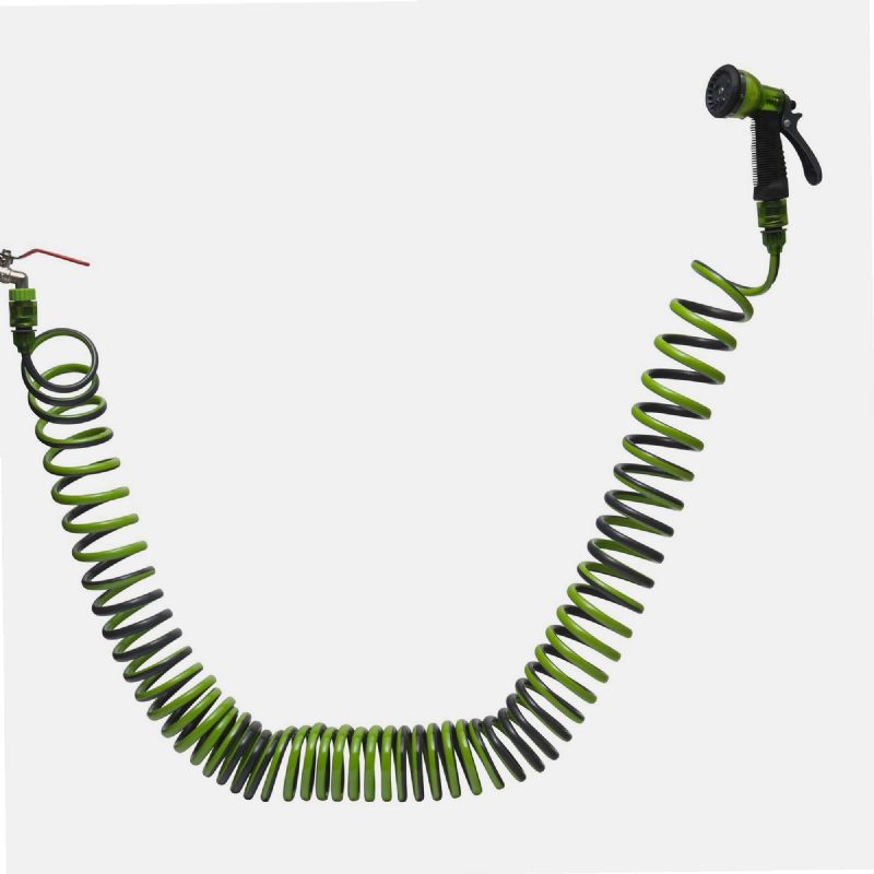 Tuyau D'Arrosage Spirale Werka Pro 7,5m - Compact, Pratique Et Économique En Eau