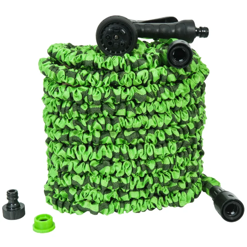 Tuyau Arrosage Vert 7 Fonctions Extensible, Longueur Maxi 15 M