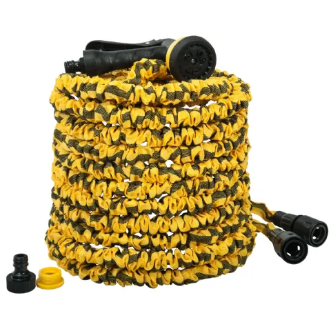 Tuyau 25m extensible jaune Werkapro avec pistolet