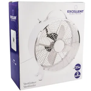 Ventilateur de table blanc 25w