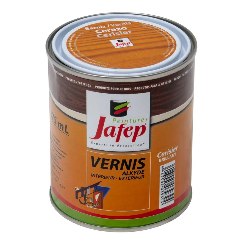 Vernis synthétique brillant cerisier Jafep
