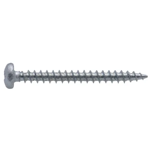 Vis agglo tête ronde PZ zinguée cruciforme Vissal