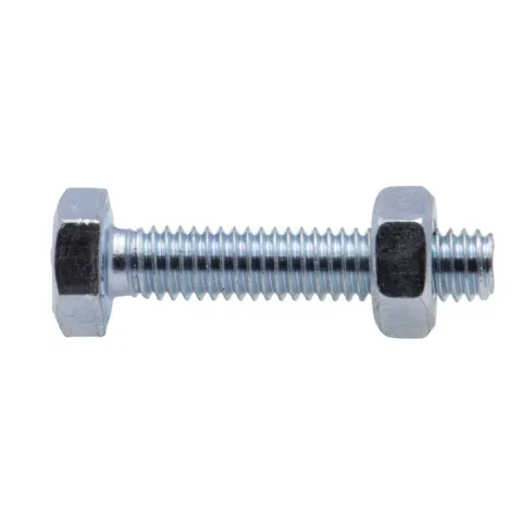 Boulon tête hexagonale et écrou Viswood finition zinguée