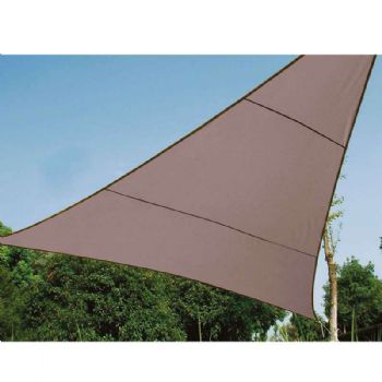 Volie d'ombrage triangle 3,6 m taupe