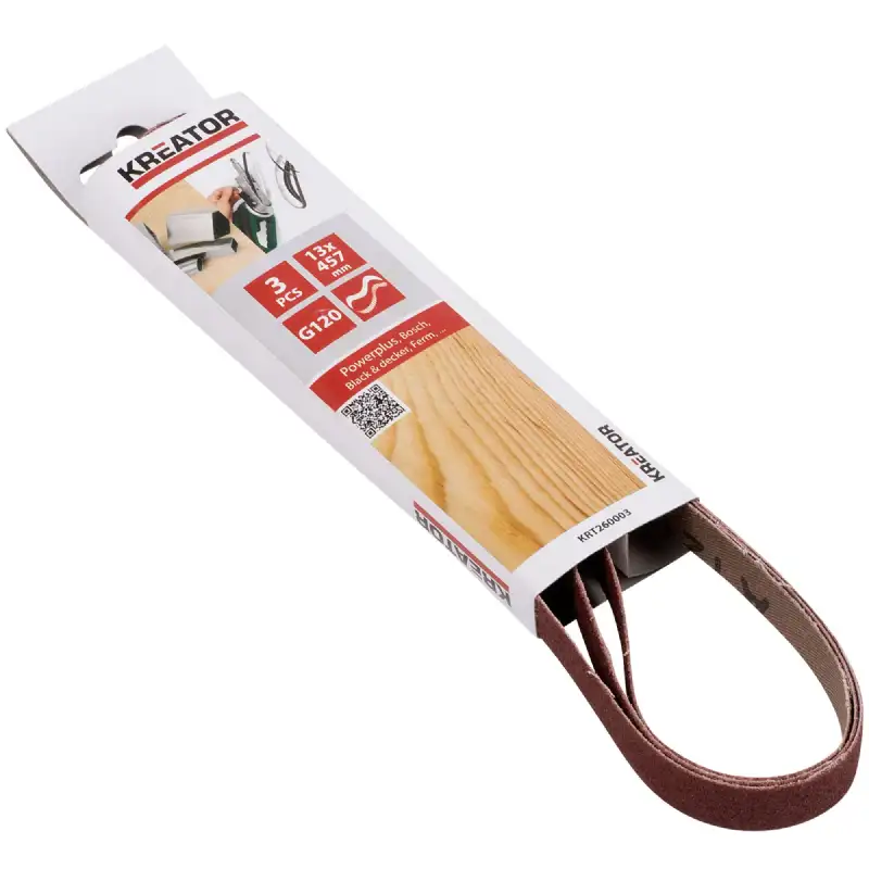 Abrasif pour lime électrique, Lot de 3 bandes 13x457mm