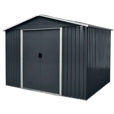 Abri jardin métal 7,8m² (2,81 x 2,79 x H1,99m)