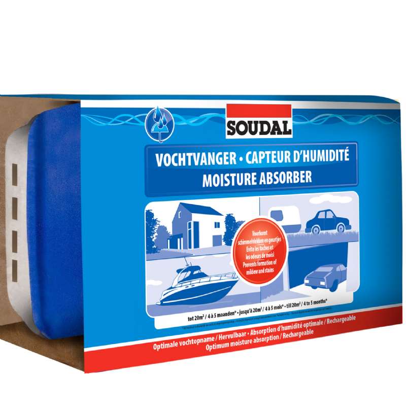 Absorbeur d humidité avec recharge 1kg - Soudal - 11,29€ Absorbeur d humidité avec recharge 1kg