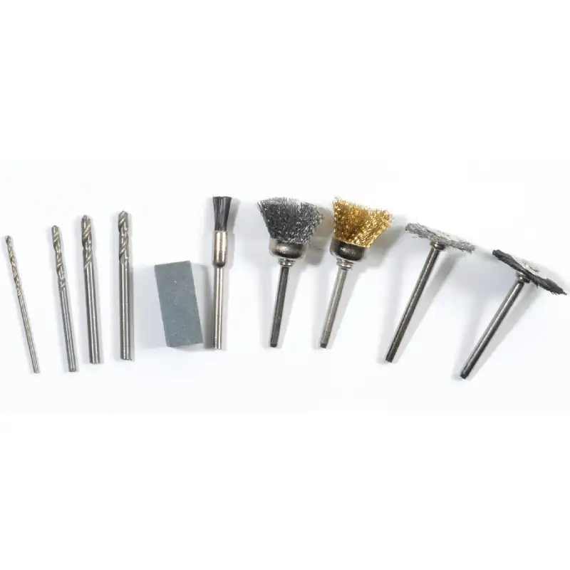 Lot de 10 mini accessoires pour brossage et perçage
