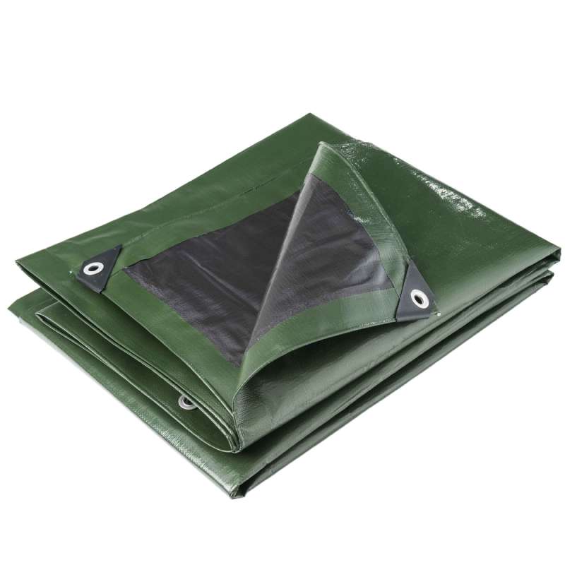 Bâche multifonctions noire et verte 240 g/m² Werkapro