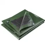 Bâche multifonctions noire et verte  240 g/m² WERKA PRO