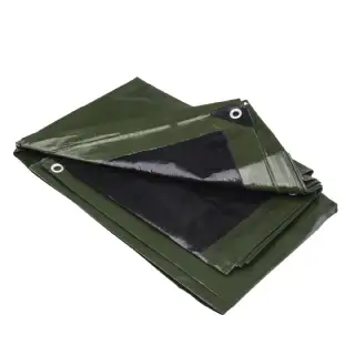 Bâche multifonctions noire et verte  240 g/m² WERKA PRO