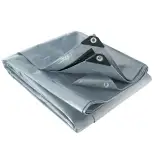 Bâche multifonctions grise et noire 200 g/m² WERKA PRO