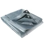 Bâche multifonctions grise et noire 200 g/m² WERKA PRO