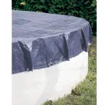 Bâche grise pour piscine ronde 140g/m²