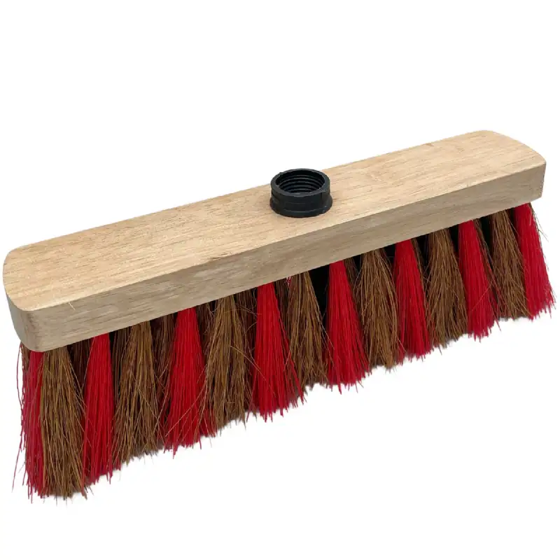 Balai coco zébré monture en bois - COBIC