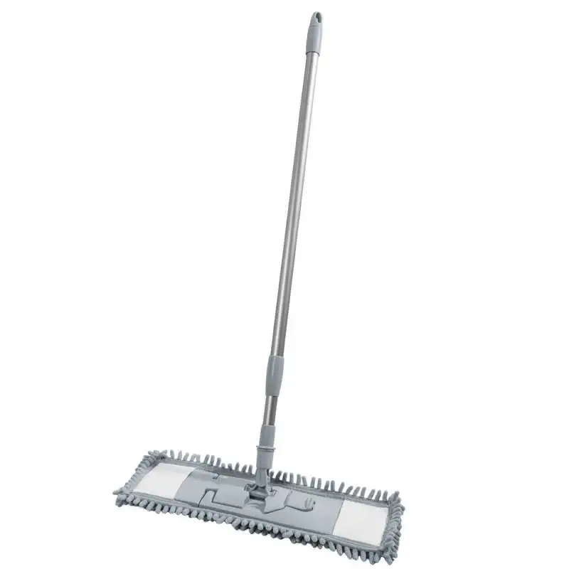 Balai microfibres 44cm avec manche 1.3m gris