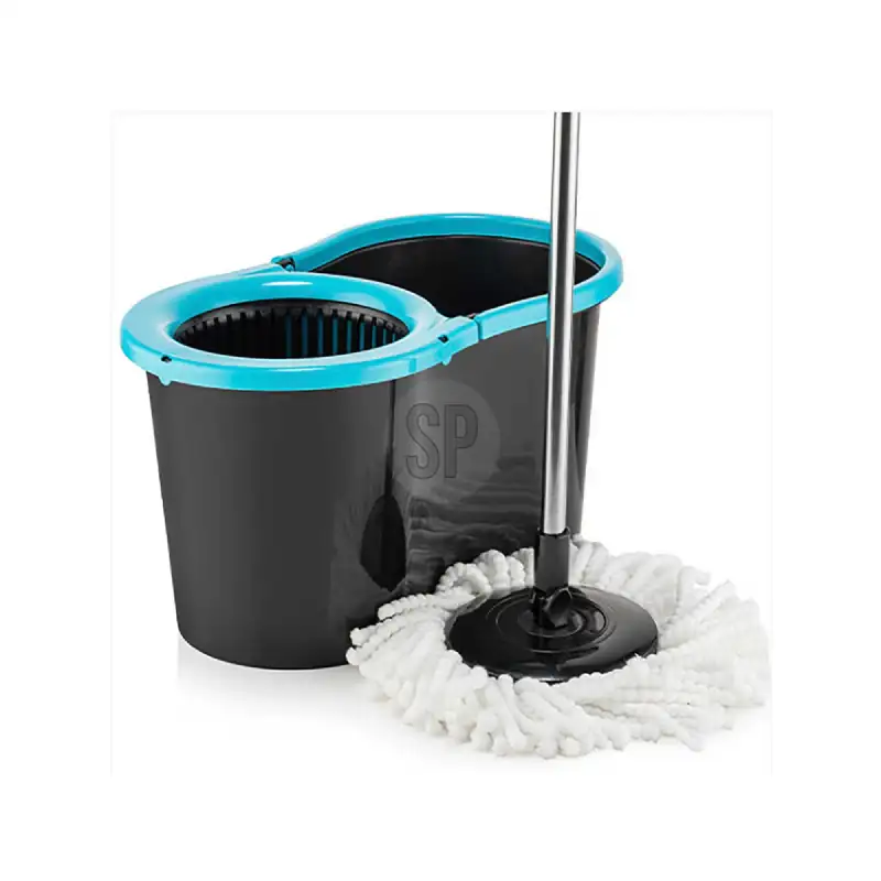 Balai serpillère rotatif avec seau