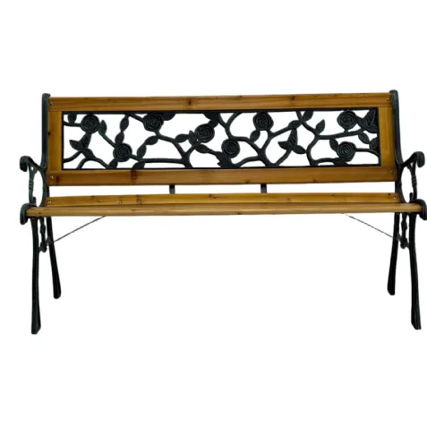 Banc de jardin WERKA PRO en bois et fonte