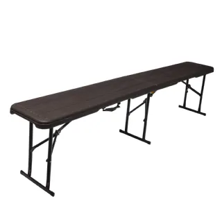 Banc pliant aspect bois 180x28x43cm