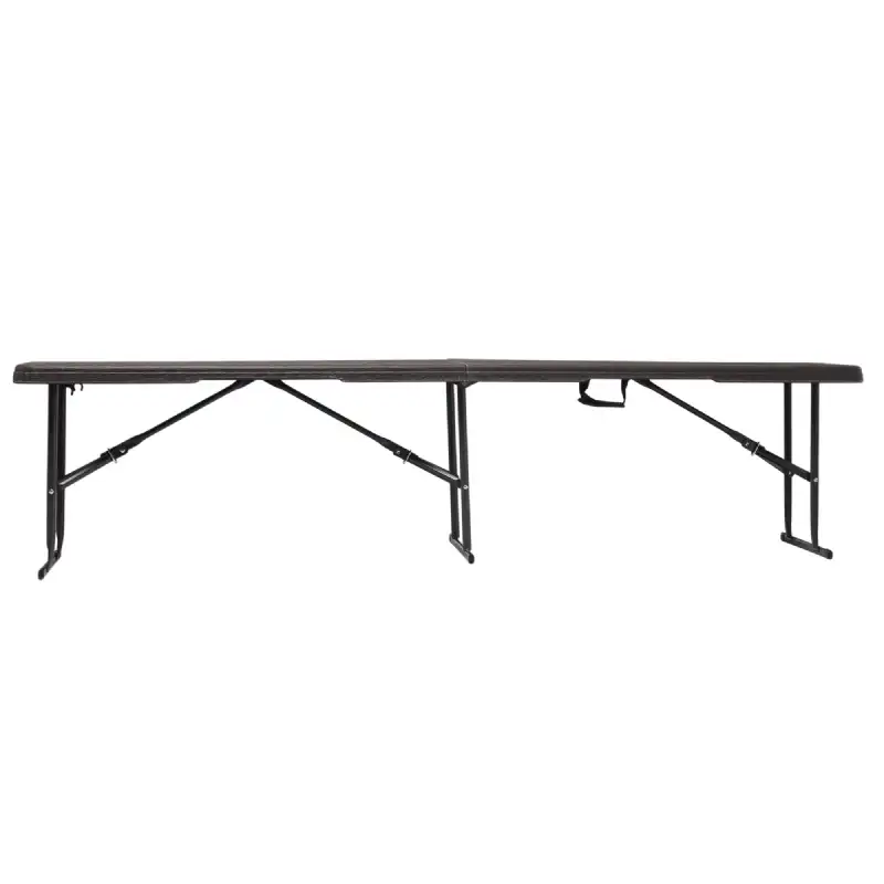 Banc pliant aspect bois 180x28x43cm