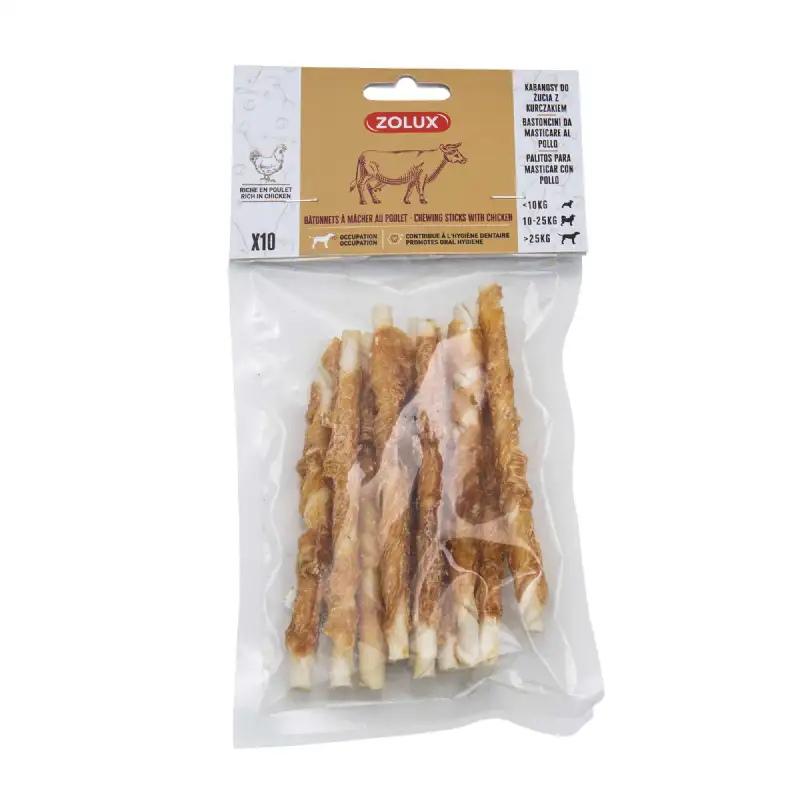 Bâtonnets à mâcher au poulet (10 pcs) - Zolux