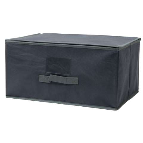 Boite rangement toile 44x33x22cm et couv - Storage solution - 5,99€ Boite rangement toile 44x33x22cm et couv