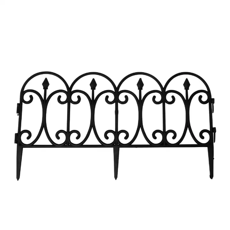 Bordure de jardin noire 4pcs 60x33cm