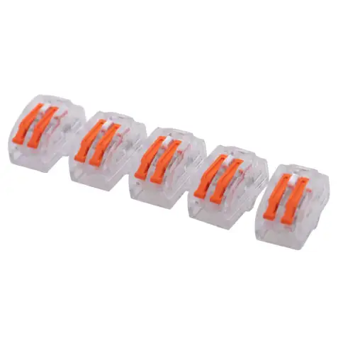 Borne de connexion à levier (lot de 5 bornes) 0,2-4mm² 32A