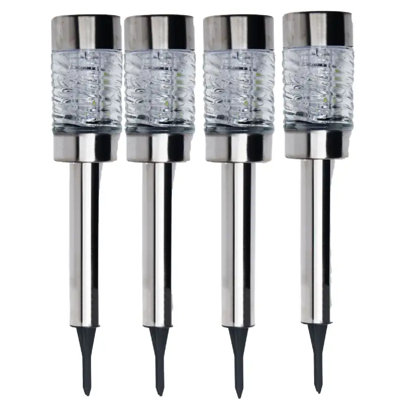 Lot de 4 Bornes solaires allongées