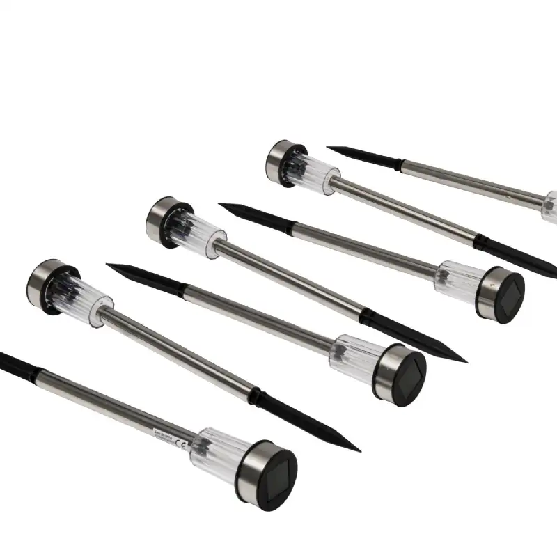 Borne solaire inox les 7 pcs h.36cm