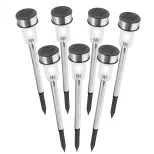 Borne solaire inox les 7 pcs h.36cm