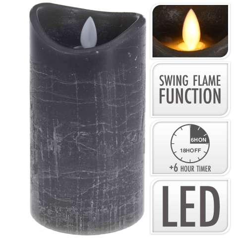 Bougie électrique en cire à led (7 x 15 cm) - Realistic flame - 5,39€ Bougie électrique en cire à led (7 x 15 cm)