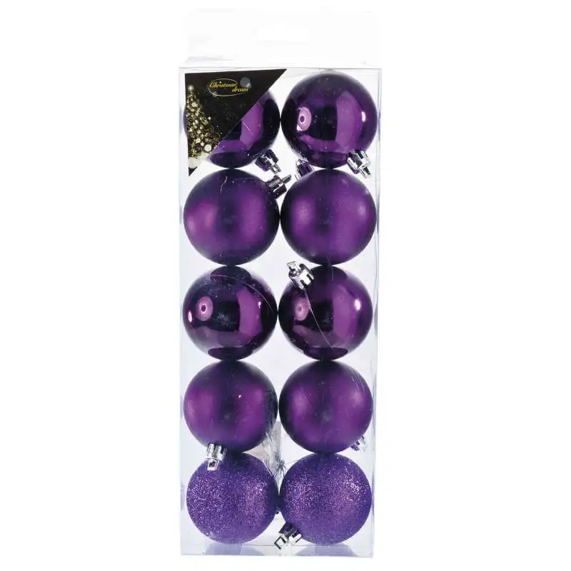 Boules de Noël prune