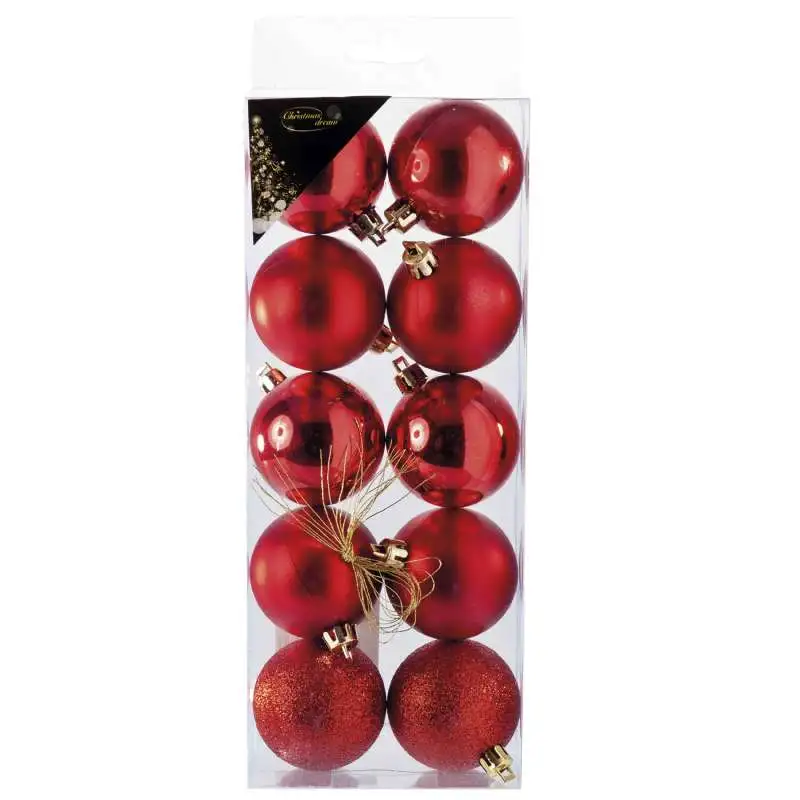 Boules de Noël rouges