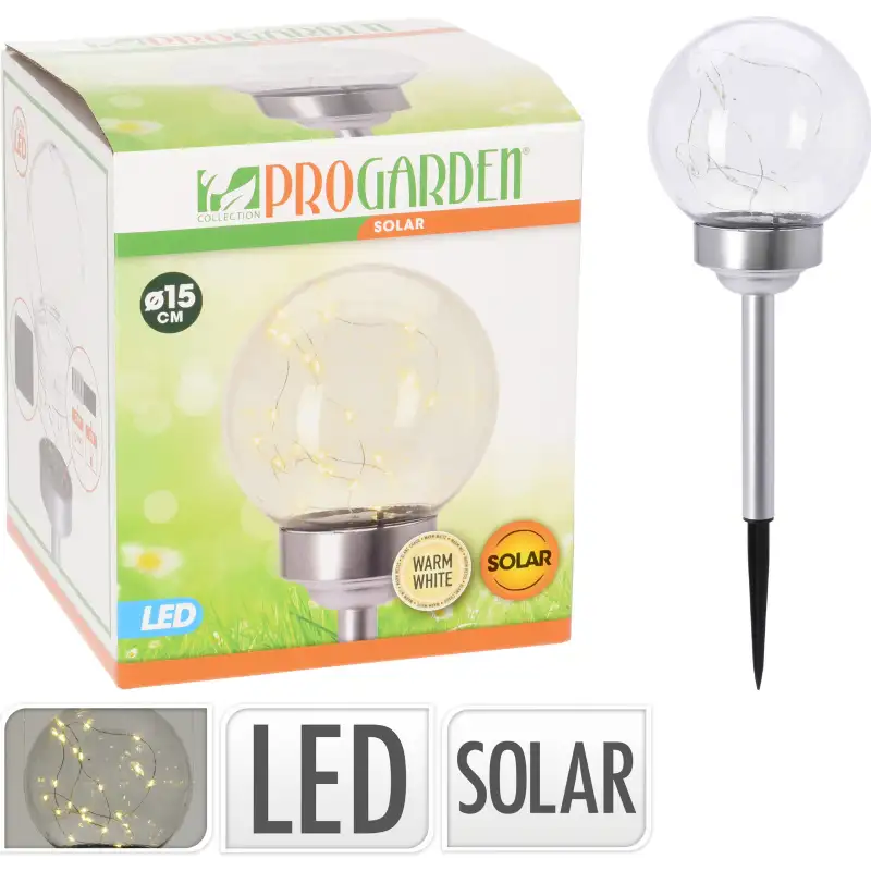 Boule solaire 20 LED ø15cm