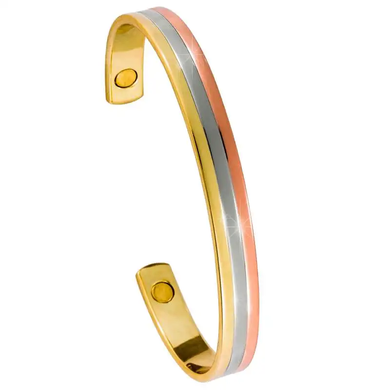 Bracelet 3 métaux cuivre