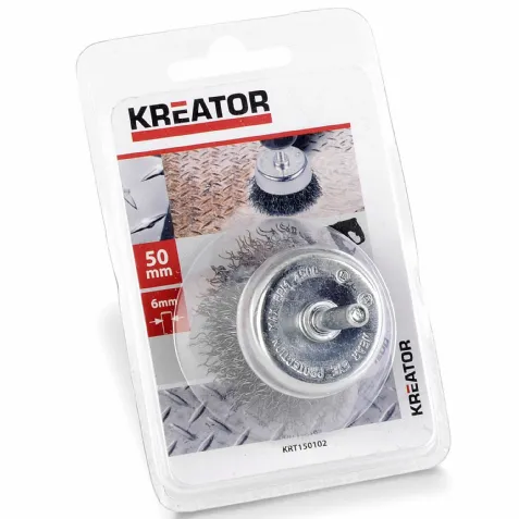 Brosse soucoupe acier ondulé Kreator