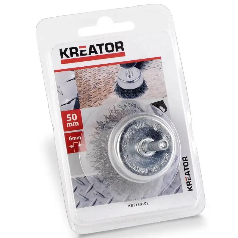 Brosse soucoupe acier ondulé Kreator