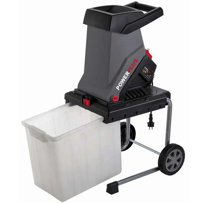 Broyeur de végétaux 2500w avec bac