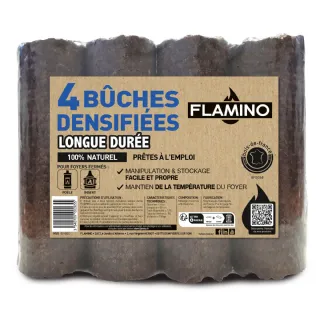  4 bûches densifiées longue durée