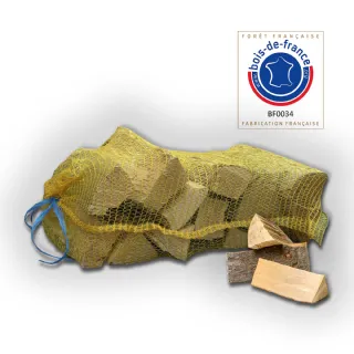 Bûches de bois 49cm en filet de 27L Flamino