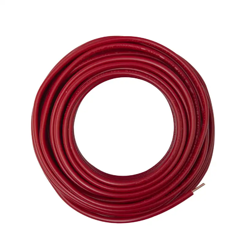 Câble électrique HO7V-U 2,5mm² rouge 10m