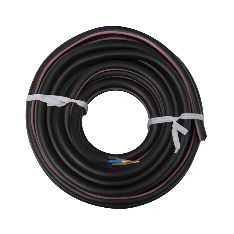 Câble d'alimentation électrique U1000R2V 3G1,5 Noir - 10m