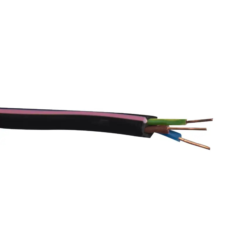 Câble d'alimentation électrique U1000R2V 3G1,5 Noir - 10m